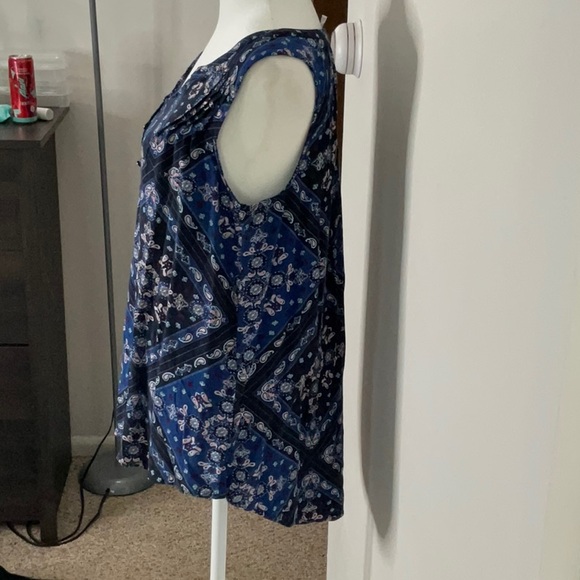Sonoma Paisley Tank Blouse Size Medium - Picture 5 of 11
